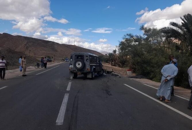 قتيل وجريح في حادث سير خطيرة بنواحي زاكورة
