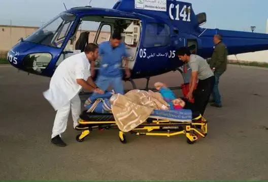 مروحية طبية تتدخل 27 مرة لنقل مرضى إلى مستشفيات وجدة