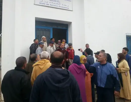 احتجاجات بوزان ضد غلاء أسعار الماء والكهرباء