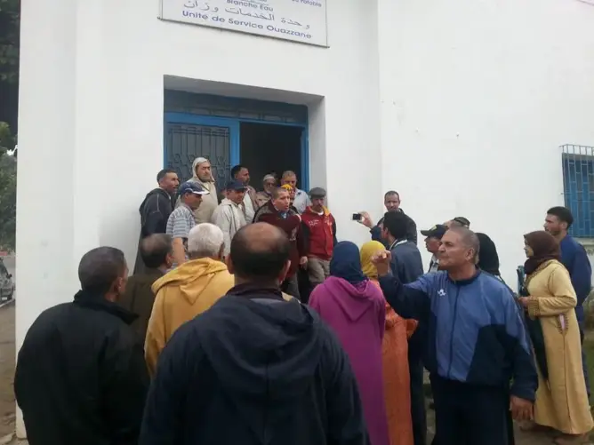 احتجاجات بوزان ضد غلاء أسعار الماء والكهرباء