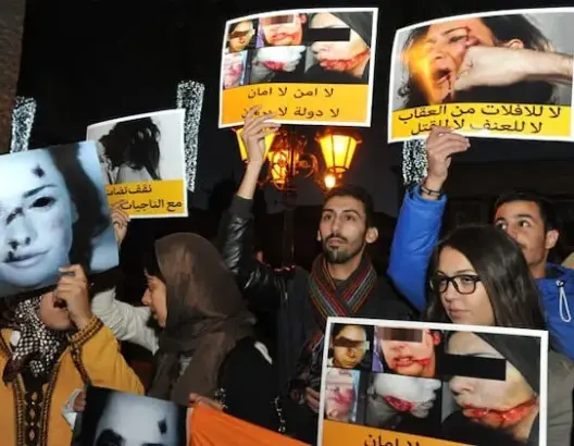 مغربيات يخلدن اليوم العالمي للقضاء على العنف ضد المرأة