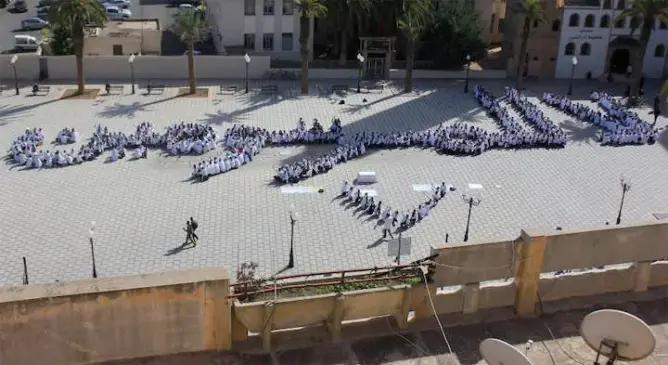 الأساتذة المتدربون في مسيرة وطنية الخميس رفضا لمرسومين