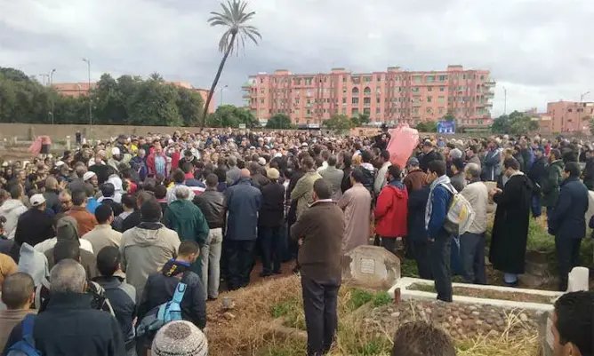جنازة مهيبة لسقراط رفيق درب عبد السلام ياسين