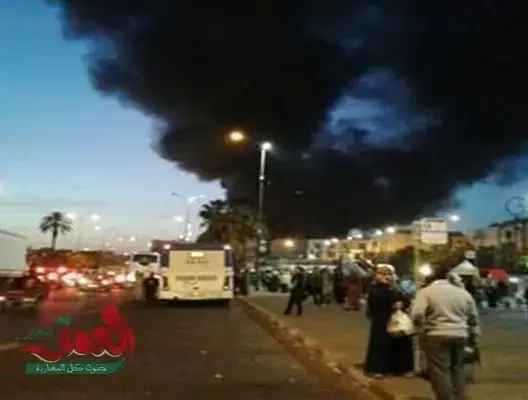 اندلاع حريق بمستودع للأفرشة بإنزكان