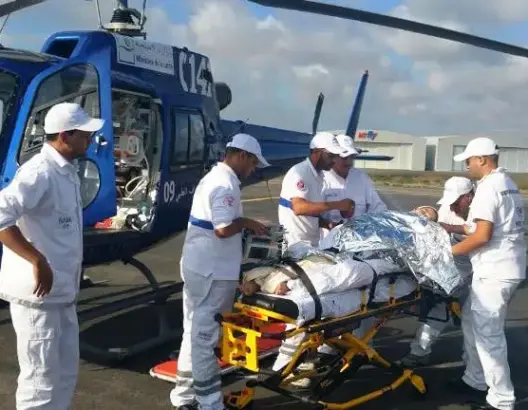 إنقاذ سيدة تم نقلها من طنجة إلى الرباط بمروحية طبية