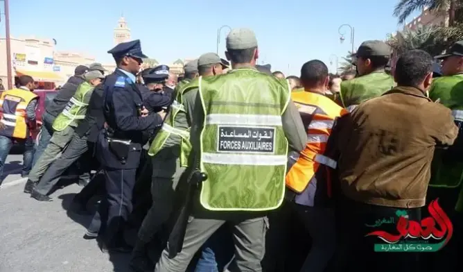 أمن زاكورة يعنف محتجين في مهرجان خطابي حول الإضراب