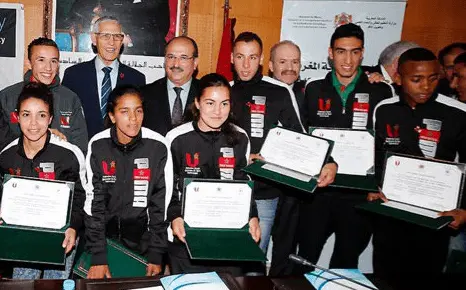 وزارة الداودي تكرم المنتخب الوطني الجامعي للعدو الريفي