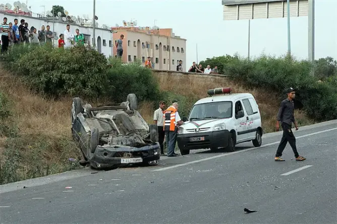 إصابة مسؤولين كبار بوزارة الفلاحة في حادثة سير بتيزنيت