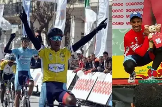 دراج مغربي محترف بنادي نصر دبي يتوج في طواف دولي بالجزائر