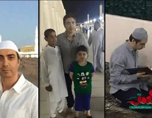 ‏بطل مسلسل وادي الذئاب “مراد علمدار”‬ يؤدي مناسك العمرة (صور)