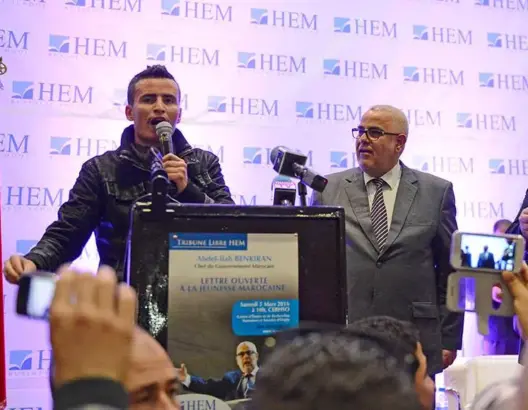 محتجون يوقفون كلمة ابن كيران بوجدة والأخير يطالب بحضور الأمن