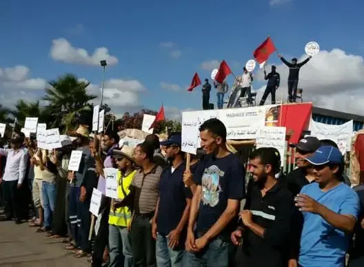 والي البيضاء يدعو لوقف احتجاج عمال “مغرب ستيل”