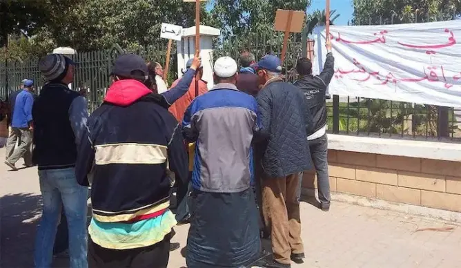 احتجاجات ضد المستشفى الإقليمي لبرشيد