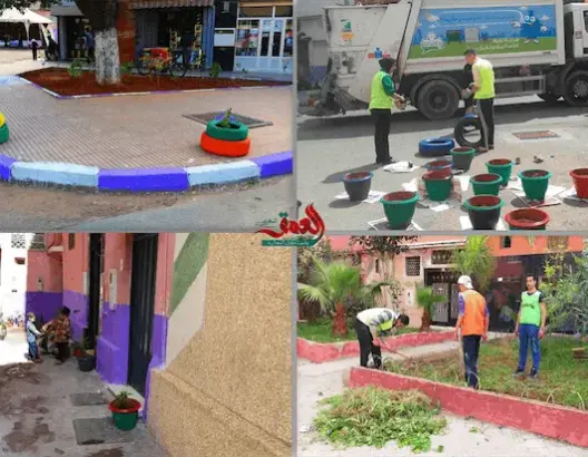 بعد طنجة.. أبناء “عين الشق” بالبيضاء يزينون حيهم (صور)
