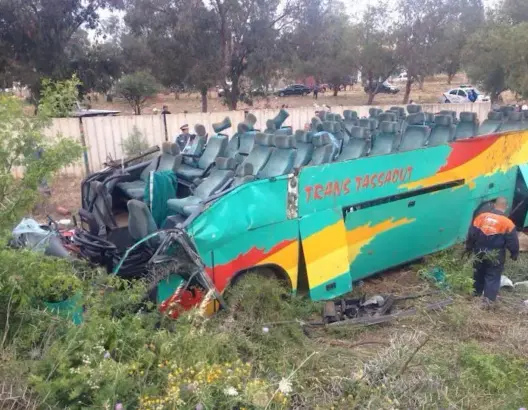 4 قتلى و34 جريحا في حادث انقلاب حافلة للنقل بالمحمدية