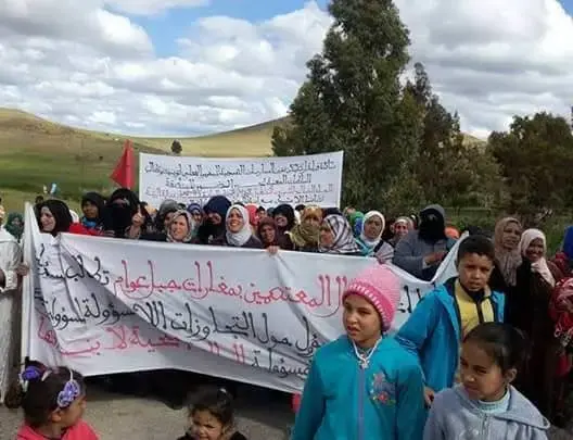سكان “إغرم أوسار” ينتفضون ضد شركة منجمية مساندة لعمالها المرابطين داخل المنجم