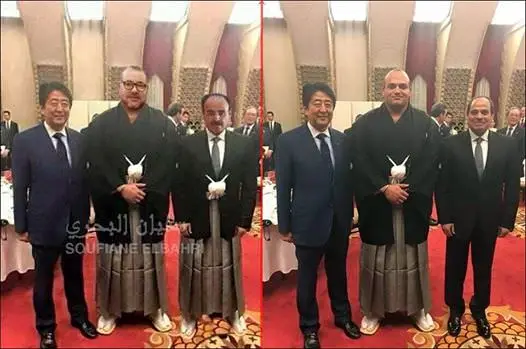 البحري: الصورة التي تجمع الملك والعماري في الصين مفبركة