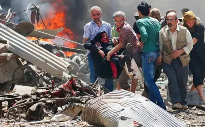 إصابة 3 أطفال ورجل في غارات إسرائيلية فجر اليوم بغزة