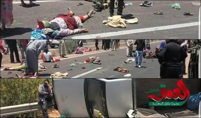جرح 17 عاملة زراعية بتارودانت في انقلاب حافلة للنقل المزدوج