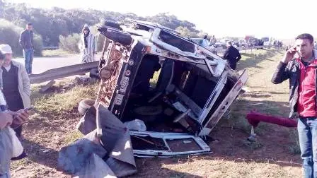 مصرع 4 أشخاص وإصابة 4 آخرين بجروح خطيرة في حادثة سير بالحوز
