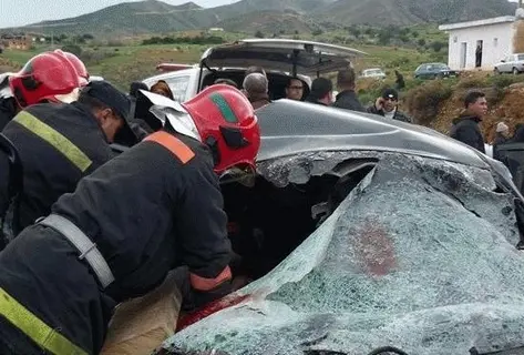 مصرع 4 أفراد من أسرة واحدة في حادثة سير بجرسيف