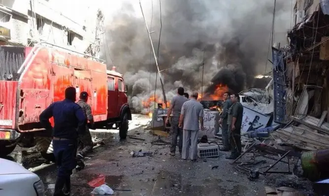 8 قتلى في تفجير مزدوج جنوب دمشق