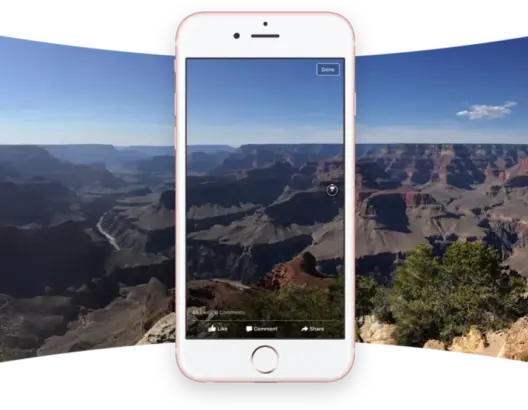 فيسبوك أصبح متوافقا مع صور 360 درجة