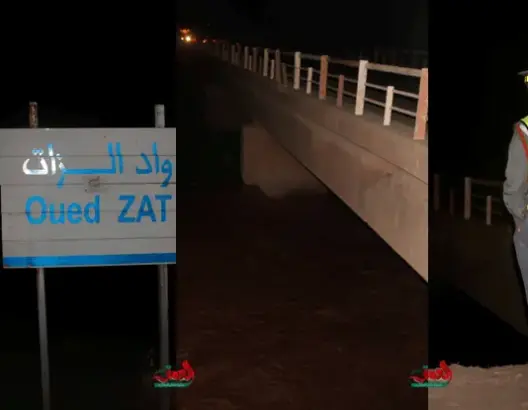 تخوفات من فيضانات في واد بأيت أورير والسلطات تتدخل (صور)