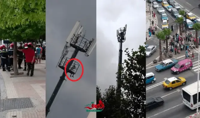 السلطات تُفشل محاولة انتحار من برج اتصالات في تطوان