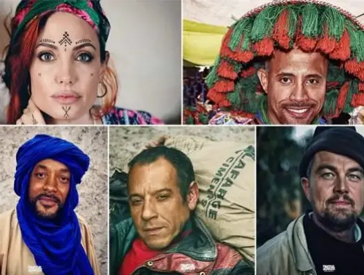 بالصور.. مغربي يحول مشاهير هوليود إلى شخصيات مغربية