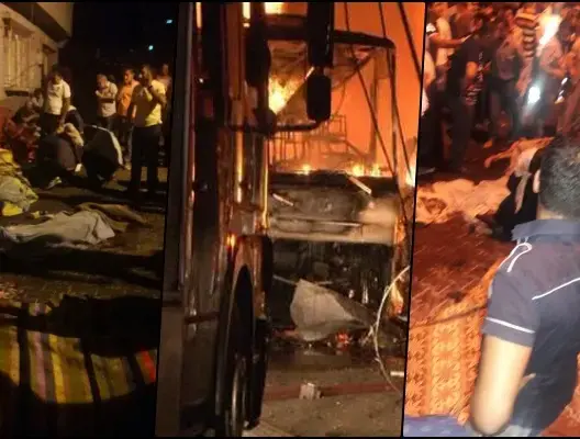 22 قتيلا في تفجير صالة أفراح جنوب تركيا (فيديو)