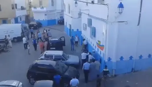 أمن المضيق يعتقل معطلين أثناء مرور الملك (فيديو)