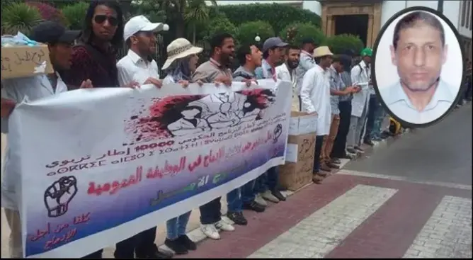 خمسيني يصر على الوظيفة ويواصل احتجاجاته ضمن “10 آلاف إطار”