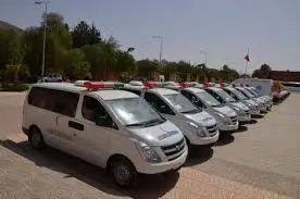 تسليم سيارات إسعاف وسيارات للنقل المدرسي لجماعات محلية بفكيك