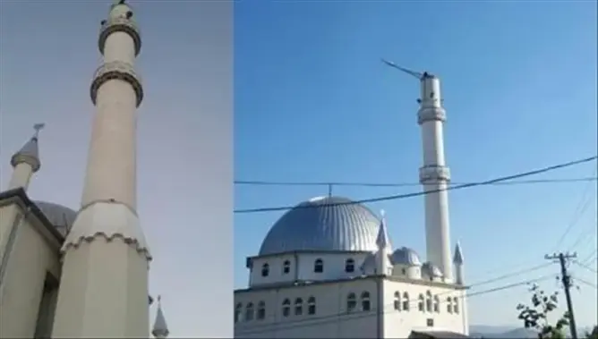 صربي يعتدي على مأذنة مسجد في كوسوفو