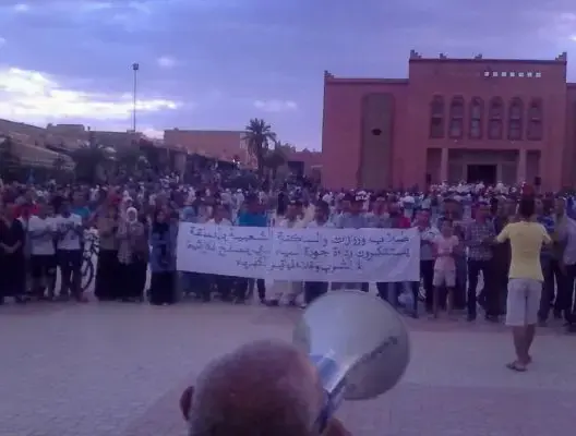 تنسيقية بورزازات تدعو للاحتجاج ضد أزمة الماء