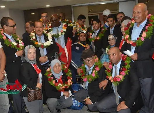 استقبال الأبطال المغاربة بعد تألقهم بالألعاب البارالمبية (صور)