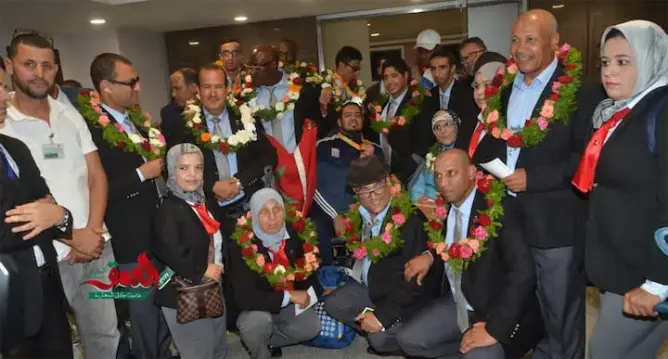استقبال الأبطال المغاربة بعد تألقهم بالألعاب البارالمبية (صور)