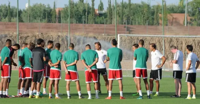 بعد العودة من الغابون .. الأسود يستعدون للقاء كندا بمراكش