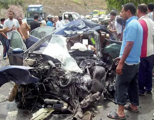 مصرع شخص وإصابة أربعة آخرين في حادثة سير قرب كلميم