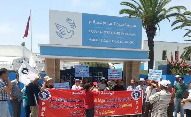 مدير مدرسة مسيحية بالرباط يسبب أزمة لتلميذة ويتحرش بأمها
