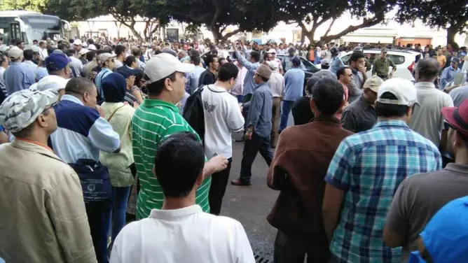 الأمن يُعنف مشاركين في مسيرة ضد قانون التقاعد بالرباط
