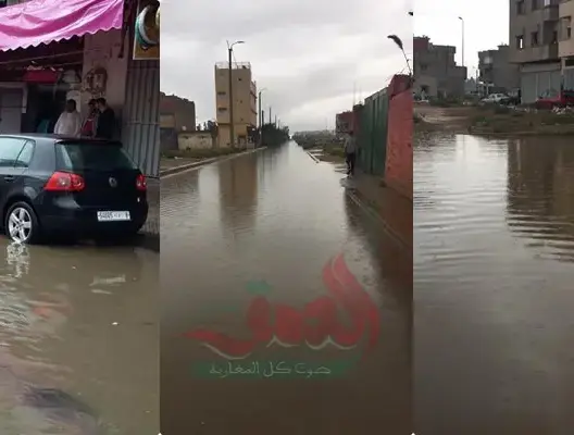 الأمطار تغرق أحياء بسلا ونائب العمدة يحمل “ريضال” المسؤولية (صور)