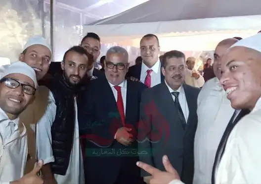 بالصور .. شباط وبنكيران وبنعبد الله في حفل زفاف نجل لشكر