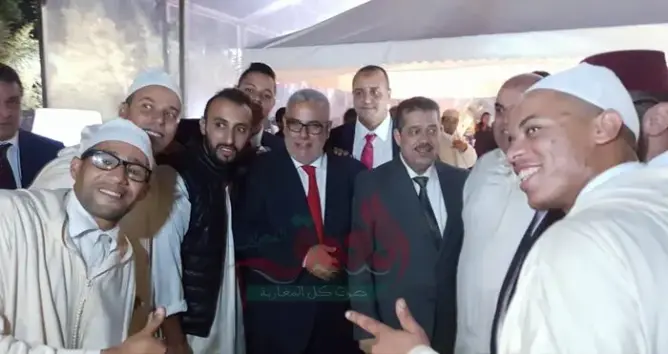 بالصور .. شباط وبنكيران وبنعبد الله في حفل زفاف نجل لشكر