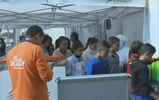 حوالي 1500 تلميذة وتلميذ يزورون “قطار المناخ” بخريبكة
