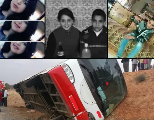 الملك يتكفل بدفن تلاميذ حافلة “بلقصيري” وهذه صور بعضهم