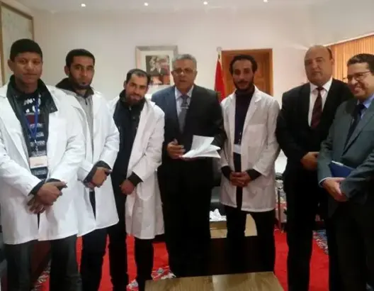 “10 آلاف إطار” يعلقون احتجاجهم بعد فتح حوار مع والي مراكش (صور)