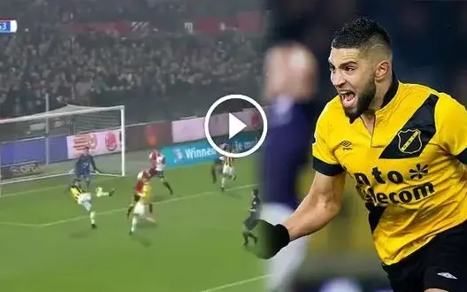 المغربي تيغدويني يسجل هدفا رائعا في مرمى فينورد بالدوري الهولندي