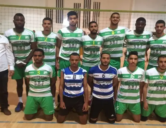الدفاع الجديدي للكرة الطائرة يحقق أول فوز في البطولة العربية